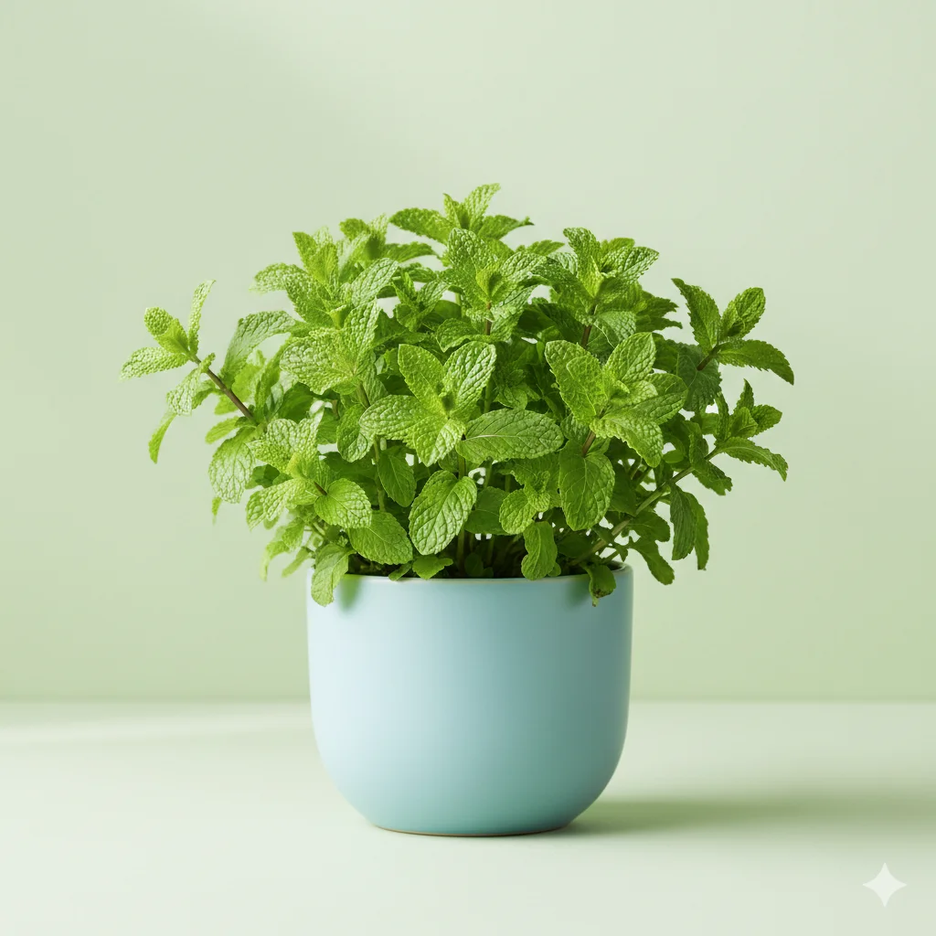 Mentha spicata Pudina Spearmint herb plant in pot – Gayatri Nursery