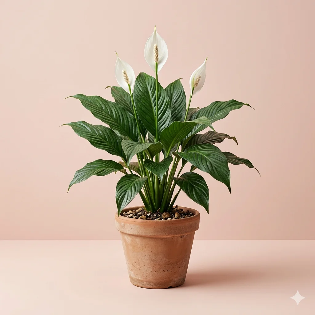Peace Lily (Indoor Flowering Air Purifying Plant) (पीस लिली / स्पैथिफिलम)