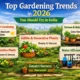 Top gardening trends in 2026 in India including terrace gardening, climate-smart plants and water-efficient gardening